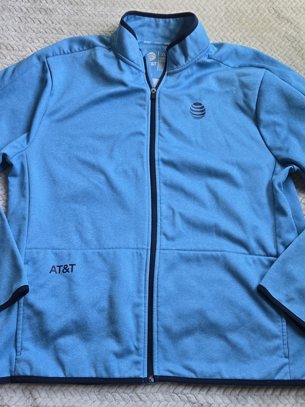 AT&T Unisex Employee Full Zip Long Sleeve Jacket Size XL